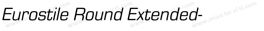 Eurostile Round Extended字体转换